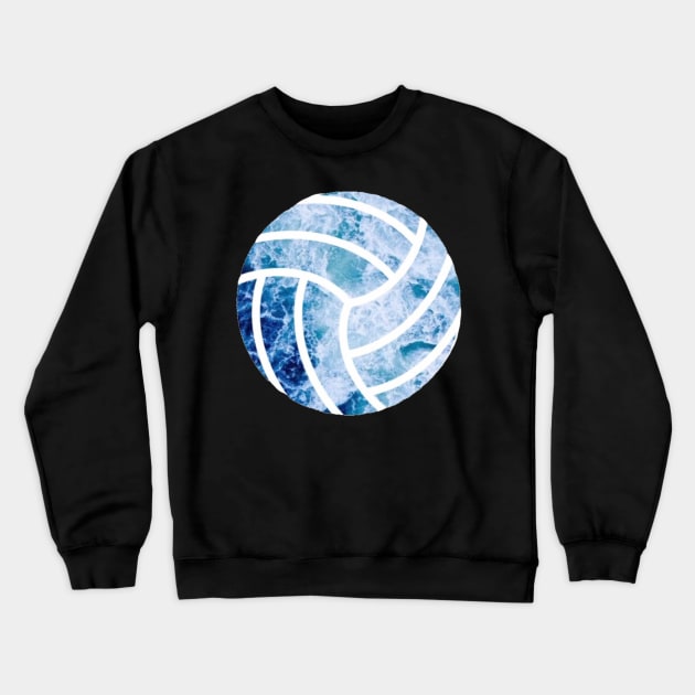 Blue Volleyball Crewneck Sweatshirt by Biscuit25